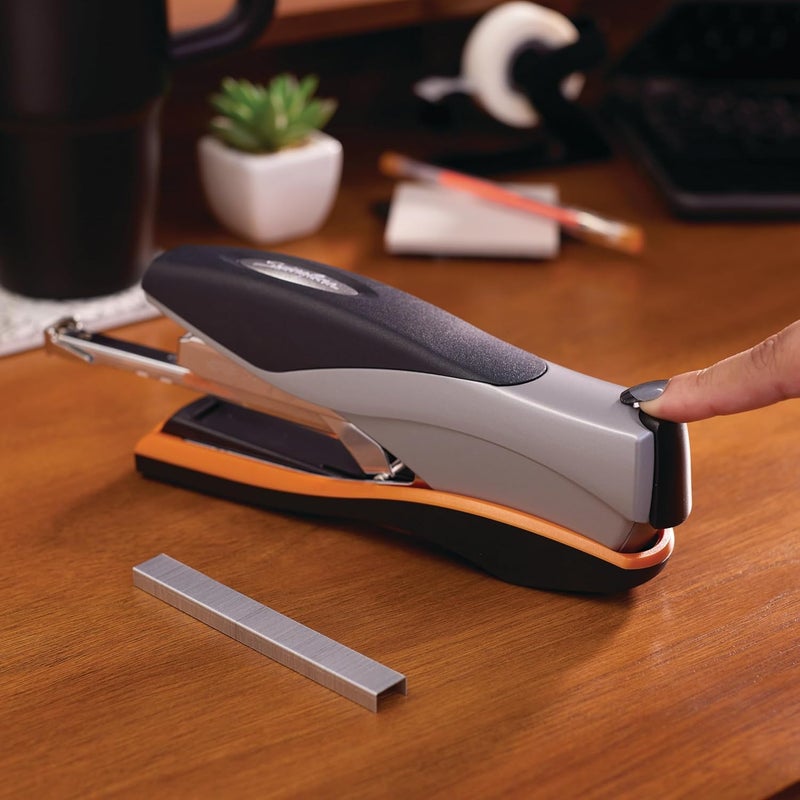 Swing Line Stapler, 40 Sheet Capacity, Optima 40, Jam Free, Reduced Effort, Soft Grip, Metal, Orange and Gray (87845) - Image 5